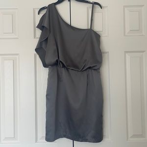Jessica Simpson DRESS 6 Gray asymmetrical cute